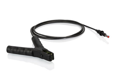 Kabel zwart met aardklem - 2,0m - voor Inoxliner